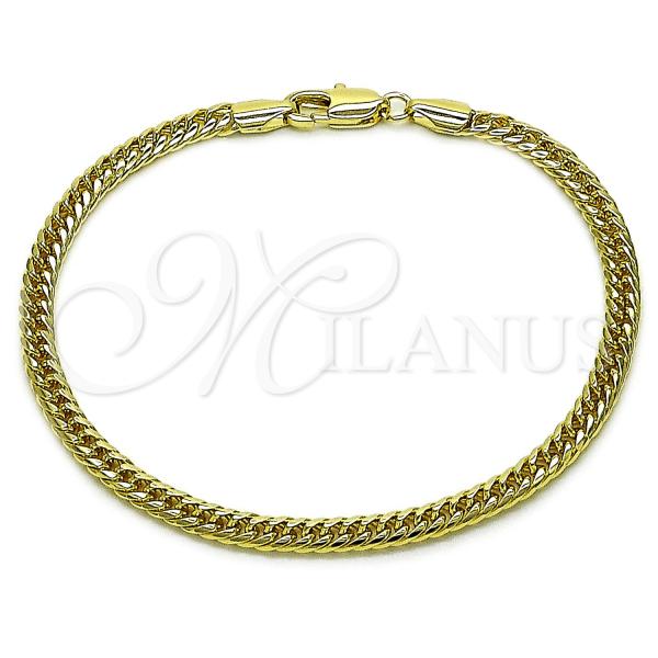 Oro Laminado Basic Bracelet, Gold Filled Style Polished, Golden Finish, 03.213.0299.07