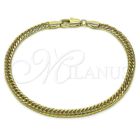 Oro Laminado Basic Bracelet, Gold Filled Style Polished, Golden Finish, 03.213.0299.07