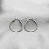 Sterling Silver Small Hoop, Polished, Silver Finish, 02.409.0008.20