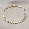 Oro Laminado Basic Bracelet, Gold Filled Style Mariner Design, Polished, Golden Finish, 5.222.025.07