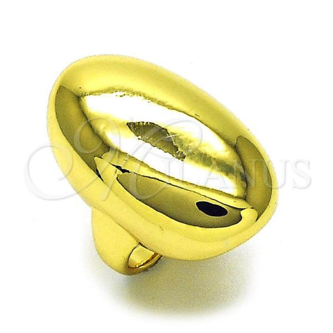Oro Laminado Elegant Ring, Gold Filled Style Chunky Design, Polished, Golden Finish, 01.341.0129