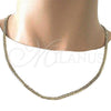 Oro Laminado Basic Necklace, Gold Filled Style Curb Design, Polished, Golden Finish, 04.213.0148.24