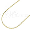 Oro Laminado Basic Necklace, Gold Filled Style Polished, Golden Finish, 04.213.0220.18