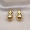 Oro Laminado Dangle Earring, Gold Filled Style Polished, Golden Finish, 02.195.0210