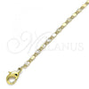 Oro Laminado Basic Anklet, Gold Filled Style Polished, Golden Finish, 04.213.0233.10