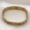 Stainless Steel Solid Bracelet, Polished, Golden Finish, 03.114.0229.1.09