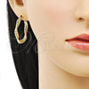 Oro Laminado Medium Hoop, Gold Filled Style Polished, Golden Finish, 02.163.0206.30