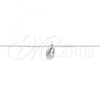 Sterling Silver Pendant Necklace, Polished, Rhodium Finish, 04.370.0001.16