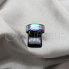 Stainless Steel Mens Ring, Heart Design, Multicolor Enamel Finish, Steel Finish, 01.63.0698.08