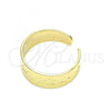 Oro Laminado Toe Ring, Gold Filled Style Star Design, Diamond Cutting Finish, Golden Finish, 01.117.0003 (One size fits all)
