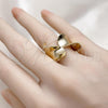 Oro Laminado Elegant Ring, Gold Filled Style Polished, Golden Finish, 01.60.0015