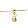 Oro Laminado Pendant Necklace, Gold Filled Style Polished, Golden Finish, 04.242.0099.24