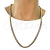 Gold Tone Basic Necklace, Polished, Golden Finish, 04.242.0023.30GT