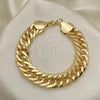 Oro Laminado Basic Bracelet, Gold Filled Style Polished, Golden Finish, 03.331.0122.08