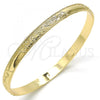Oro Laminado Individual Bangle, Gold Filled Style Polished, Golden Finish, 07.165.0018.05.20 (06 MM Thickness, Size 5 - 2.50 Diameter)