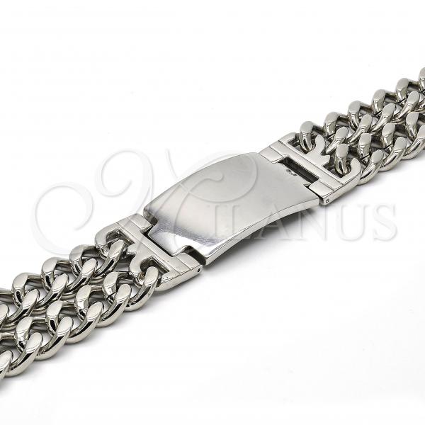 Stainless Steel ID Bracelet, Polished, Steel Finish, 03.116.0014.09