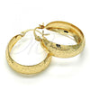 Oro Laminado Medium Hoop, Gold Filled Style Polished, Golden Finish, 02.106.0009.30