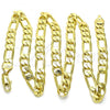 Oro Laminado Basic Necklace, Gold Filled Style Figaro Design, Polished, Golden Finish, 5.222.011.22