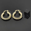 Oro Laminado Small Hoop, Gold Filled Style Diamond Cutting Finish, Golden Finish, 5.149.032.1