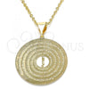 Oro Laminado Fancy Pendant, Gold Filled Style Polished, Golden Finish, 05.339.0001