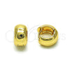 Oro Laminado Huggie Hoop, Gold Filled Style Polished, Golden Finish, 02.156.0666.12