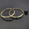 Oro Laminado Large Hoop, Gold Filled Style Tricolor, 107.007