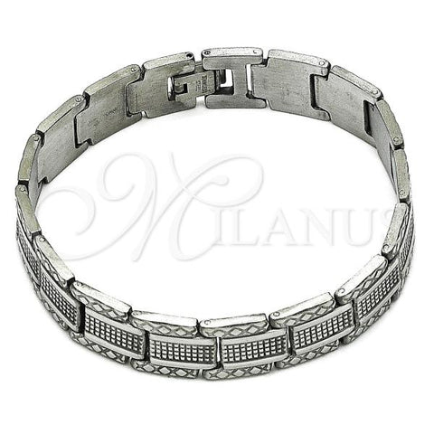 Stainless Steel Solid Bracelet, Polished, Steel Finish, 5.244.002.1.08