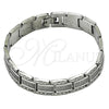 Stainless Steel Solid Bracelet, Polished, Steel Finish, 5.244.002.1.08