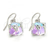 Rhodium Plated Dangle Earring, with Crystal Swarovski Crystals, Polished, Rhodium Finish, 02.239.0002.6