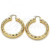 Oro Laminado Large Hoop, Gold Filled Style Polished, Golden Finish, 02.261.0068.50