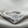 Sterling Silver Wedding Ring, with White Cubic Zirconia, Polished, Silver Finish, 01.398.0016.06