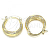 Oro Laminado Small Hoop, Gold Filled Style Polished, Golden Finish, 02.233.0030.20