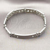 Stainless Steel Solid Bracelet, Polished, Steel Finish, 03.114.0229.09