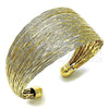 Oro Laminado Individual Bangle, Gold Filled Style Diamond Cutting Finish, Golden Finish, 07.163.0004