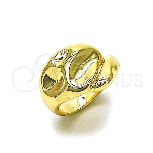 Oro Laminado Elegant Ring, Gold Filled Style Polished, Golden Finish, 01.163.0006