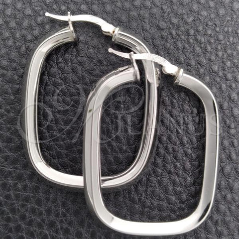 Sterling Silver Medium Hoop, Polished, Silver Finish, 02.389.0163.40