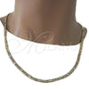 Oro Laminado Basic Necklace, Gold Filled Style Figaro Design, Polished, Golden Finish, 04.213.0141.24