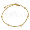 Oro Laminado Fancy Bracelet, Gold Filled Style Polished, Golden Finish, 03.318.0006.08