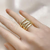 Oro Laminado Elegant Ring, Gold Filled Style Polished, Golden Finish, 01.341.0149