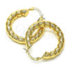 Oro Laminado Medium Hoop, Gold Filled Style Polished, Golden Finish, 02.170.0278.30