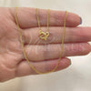 Oro Laminado Basic Necklace, Gold Filled Style Curb Design, Polished, Golden Finish, 04.09.0001.20