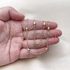 Oro Laminado Basic Necklace, Gold Filled Style Singapore and Ball Design, Polished, Golden Finish, 04.213.0282.20