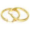 Oro Laminado Medium Hoop, Gold Filled Style Polished, Golden Finish, 5.136.004.40