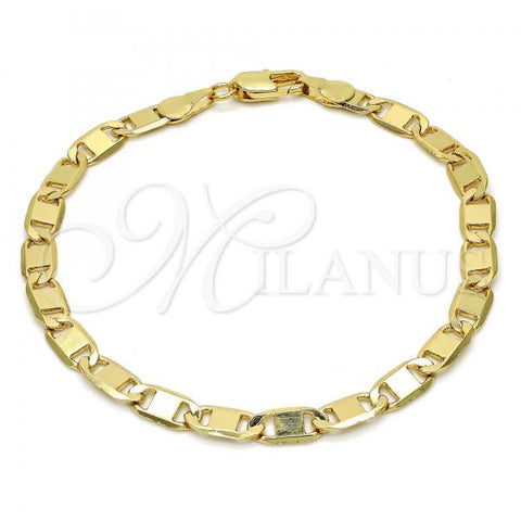Oro Laminado Basic Bracelet, Gold Filled Style Polished, Golden Finish, 04.63.1335.08