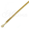 Oro Laminado Basic Necklace, Gold Filled Style Miami Cuban Design, Polished, Golden Finish, 04.213.0099.24