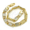 Oro Laminado Basic Bracelet, Gold Filled Style Polished, Golden Finish, 03.145.0007.08