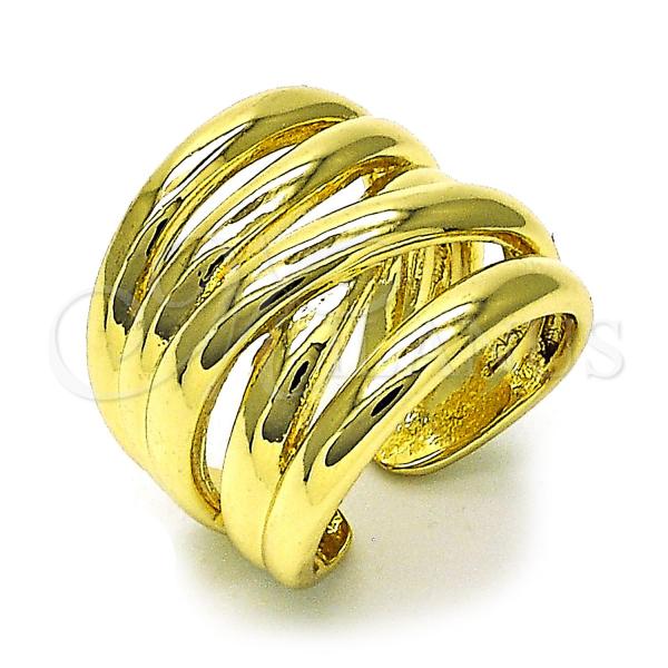 Oro Laminado Elegant Ring, Gold Filled Style Polished, Golden Finish, 01.341.0149