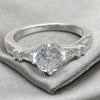Sterling Silver Wedding Ring, with White Cubic Zirconia, Polished, Silver Finish, 01.398.0019.07