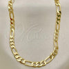 Oro Laminado Basic Necklace, Gold Filled Style Figaro Design, Polished, Golden Finish, 5.222.014.18