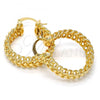 Oro Laminado Medium Hoop, Gold Filled Style Polished, Golden Finish, 02.163.0025.30